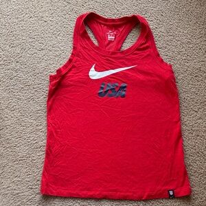 Nike Red USA Graphic Tank